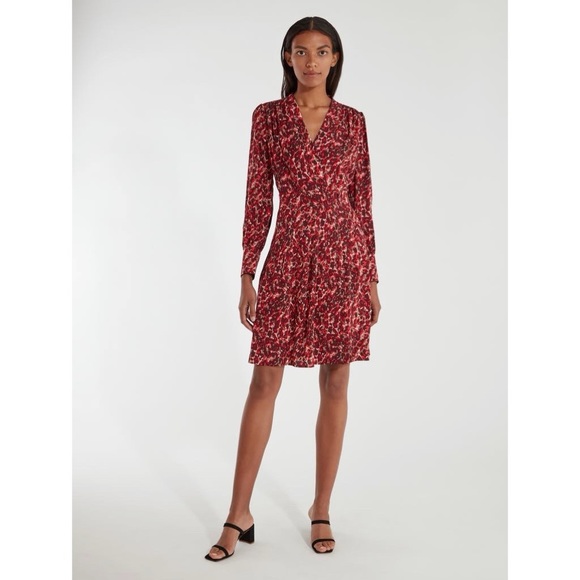 EQUIPMENT leopard-jacquard mini wrap dress - Picture 6 of 10